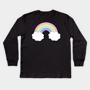 Pastel Rainbow 2- bigger Kids Long Sleeve T-Shirt